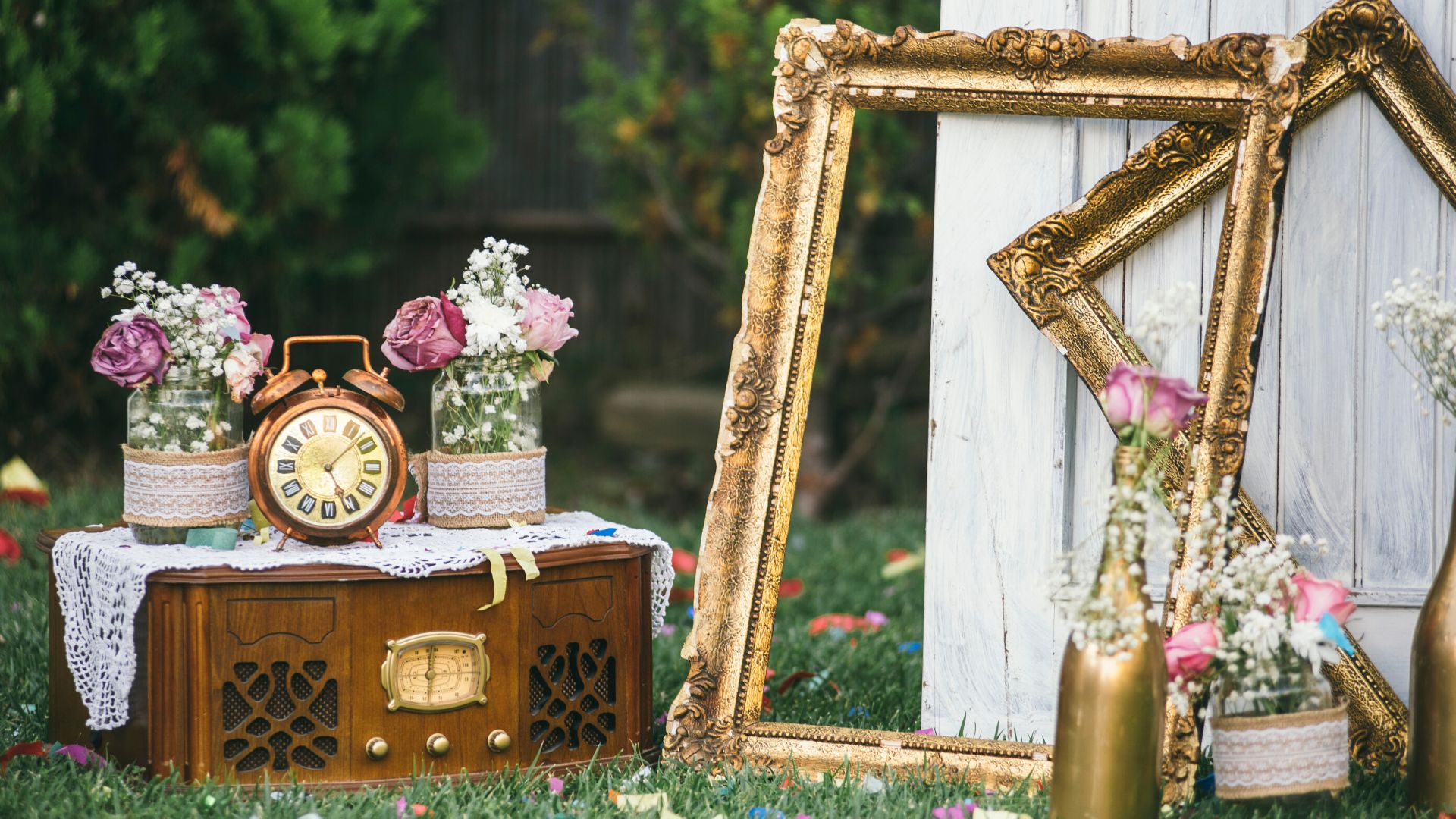 allestimento matrimonio vintage